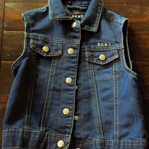 DKNY Denim vest. Toddler girls size 4